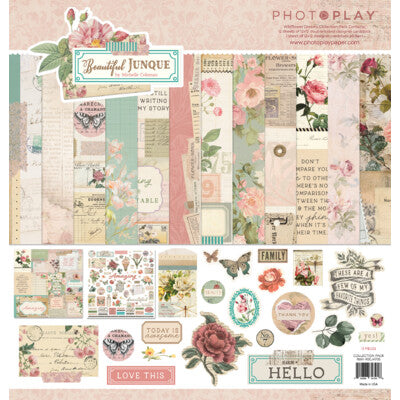 Photoplay Beautiful Junque 12 x 12 Paper Pack