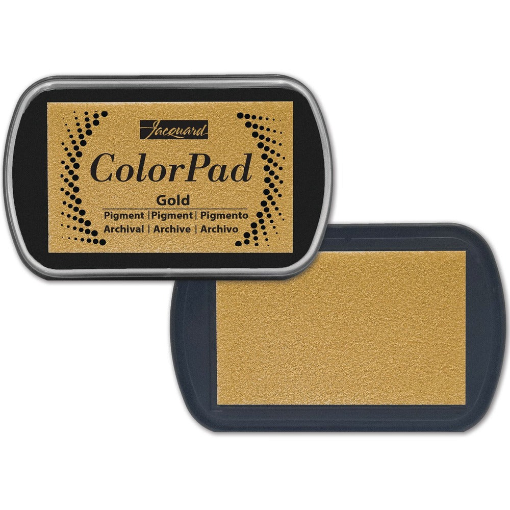 Jacquard, ColorPad Pigment Ink Pad, Metallic Gold