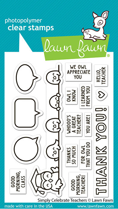 Lawn Fawn, Celebrate Teachers Stamp & Die Set