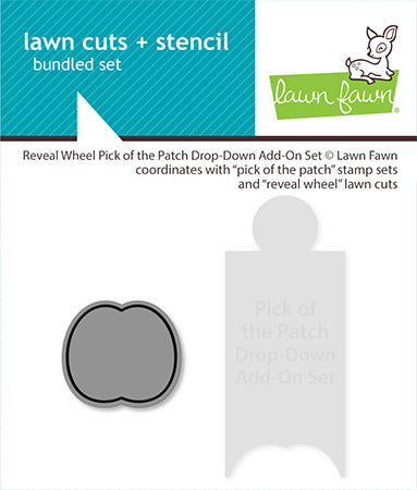 Lawn Fawn, Die & Stencil Set, Reveal Wheel Pick Of The Patch Drop-Down Add-On