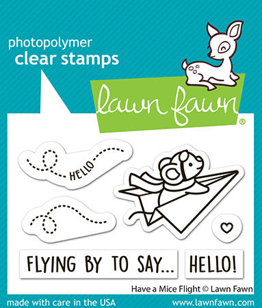 Lawn Fawn, Clear Stamp, Have a Mice Flight