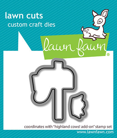 Lawn Fawn, Highland Cows! Add-On Stamp & Die Cut Set
