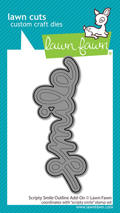 Lawn Fawn, Scripty Smile Outline Add-On