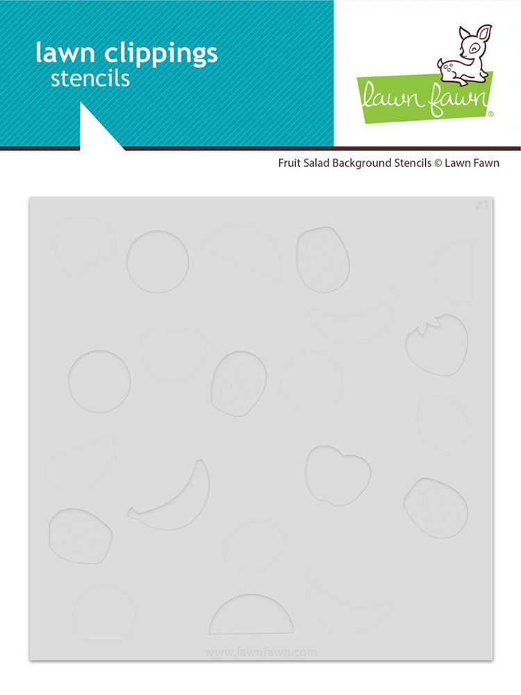 Lawn Fawn, Fruit Salad Stencil Background