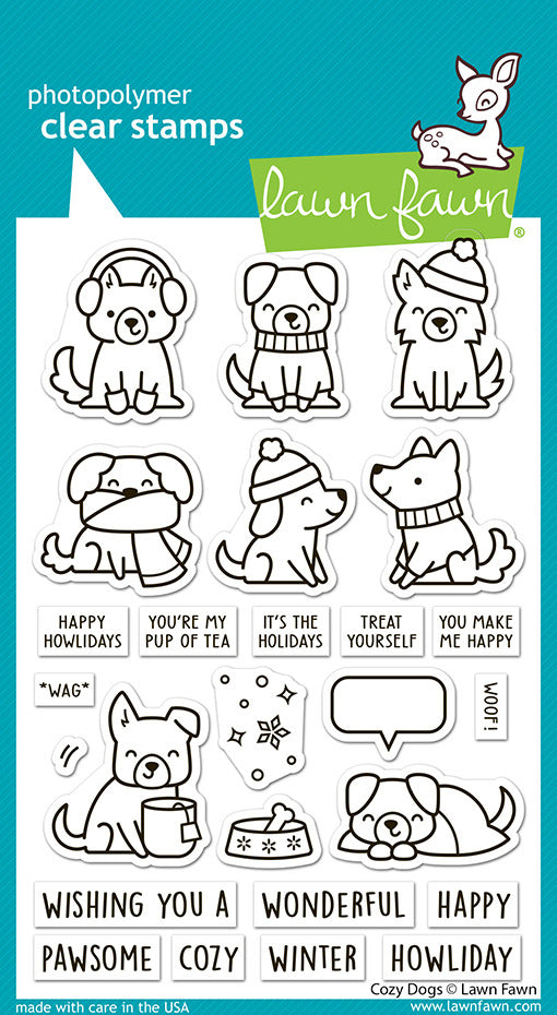 Lawn Fawn, Stamp & Die Set Cozy Dogs