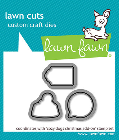 Lawn Fawn, Stamp & Die SEtCozy Dogs Christmas Add-On