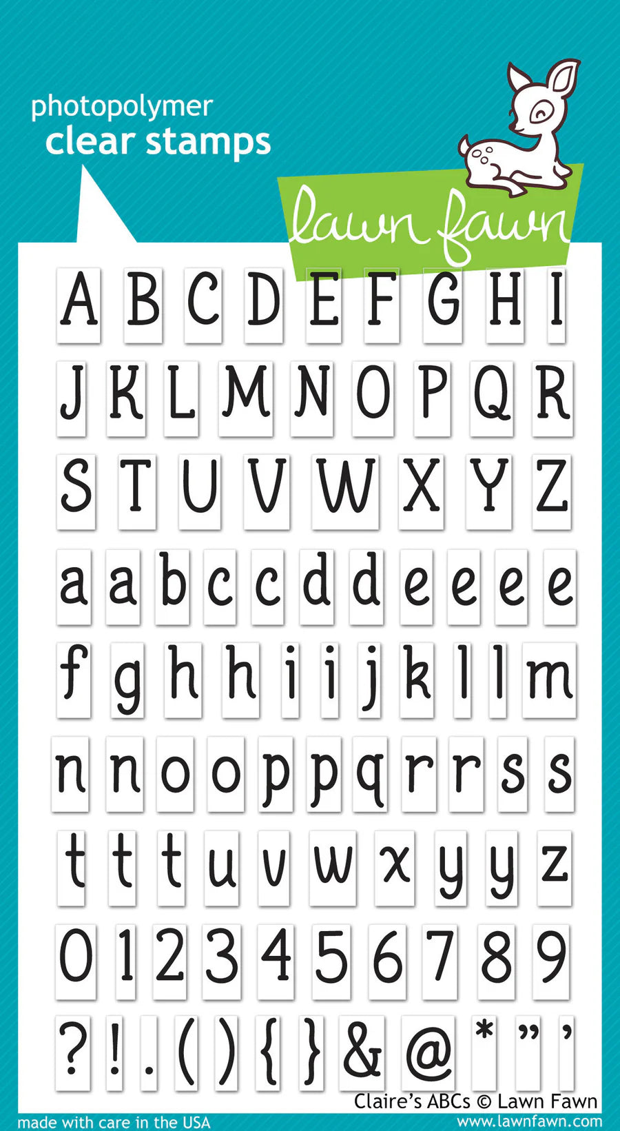 Lawn Fawn, Claire's ABC's Stamp