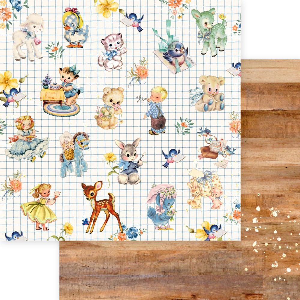 Memory Place, 12X12 Patterned Paper, My Deer Friend II - Sweetest