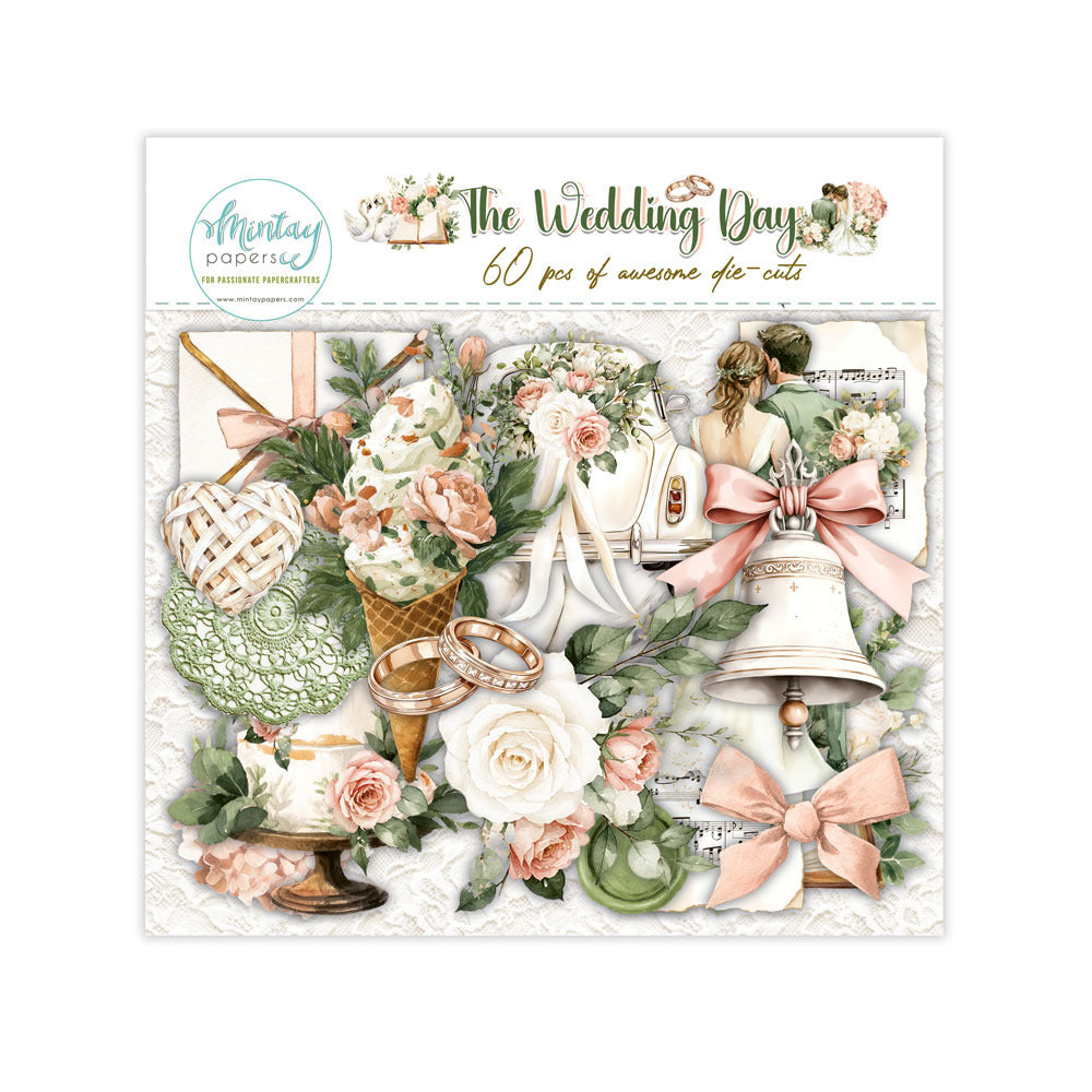 Mintay, Paper Die Cuts, The Wedding Day (60pc)