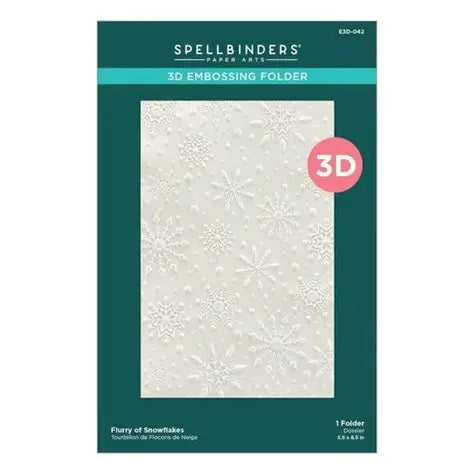 Spellbinders, Flurry of Snowflakes 3D embossing folder