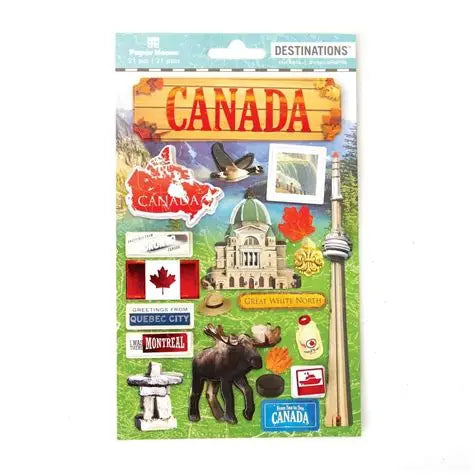 Paper House, 3D Stickers, Canada