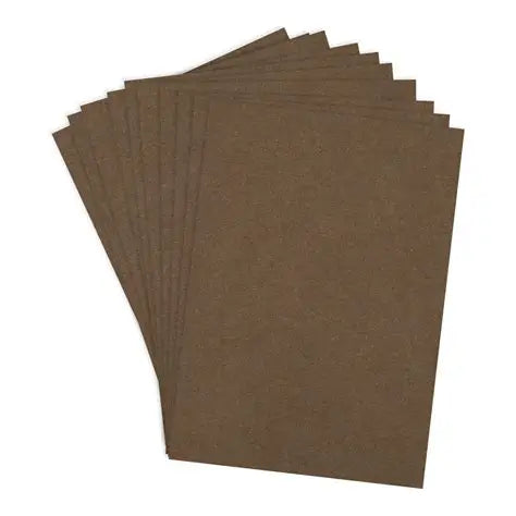 Spellbinders, ColorWheel Cardstock, Truffle, 8.5x11, Pkg of 10 sheets