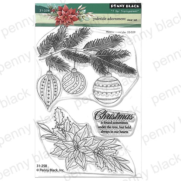 Penny Black, Clear Stamp, Yuletide Adornment Pre-order