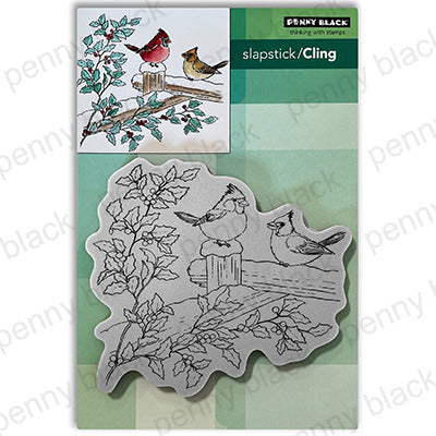 Penny Black Slapstick/Cling Stamp; Cardinal Christmas