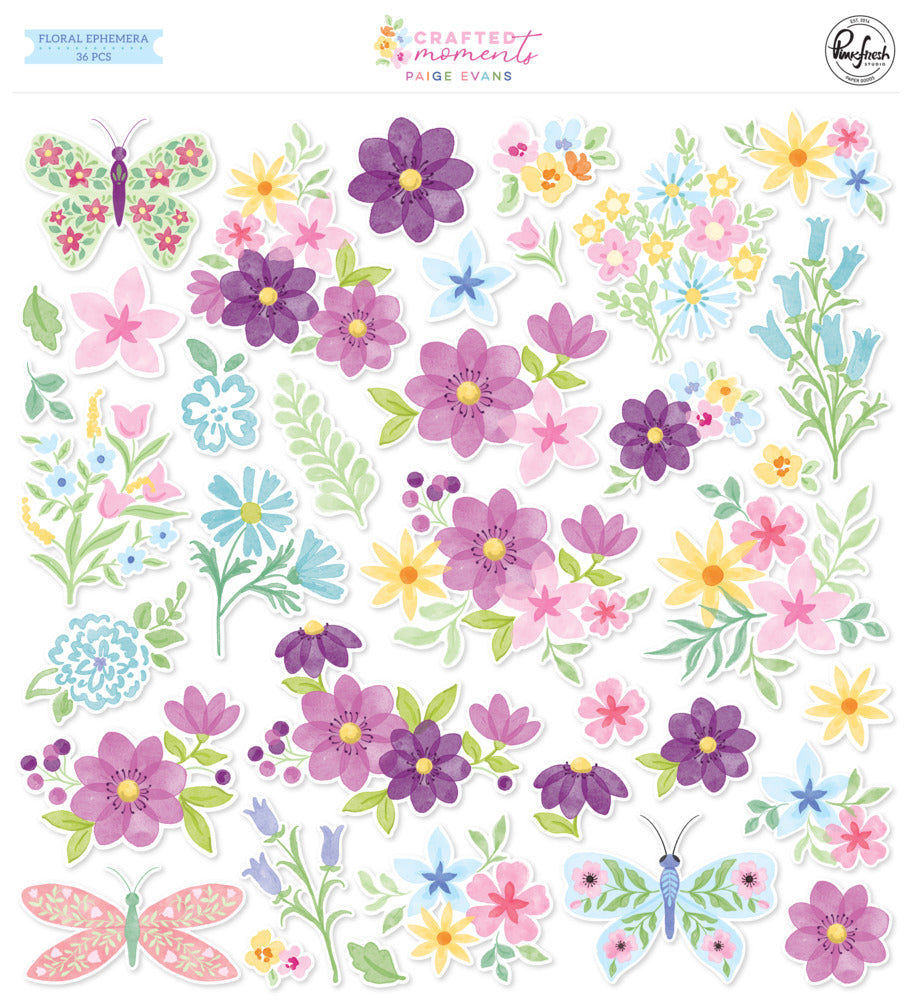 Pinkfresh Studio, Floral Ephemera, Crafted Moments