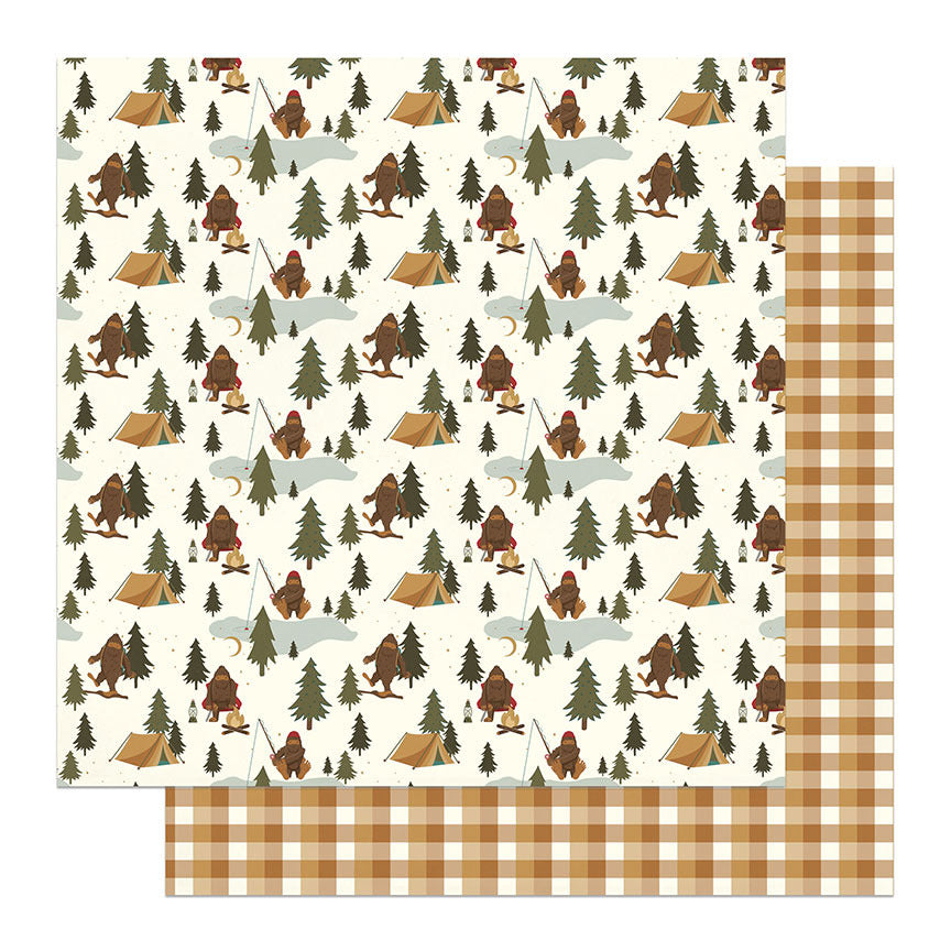 Photoplay Paper, 12X12 Patterned Paper, Camp Legend - Big Foot