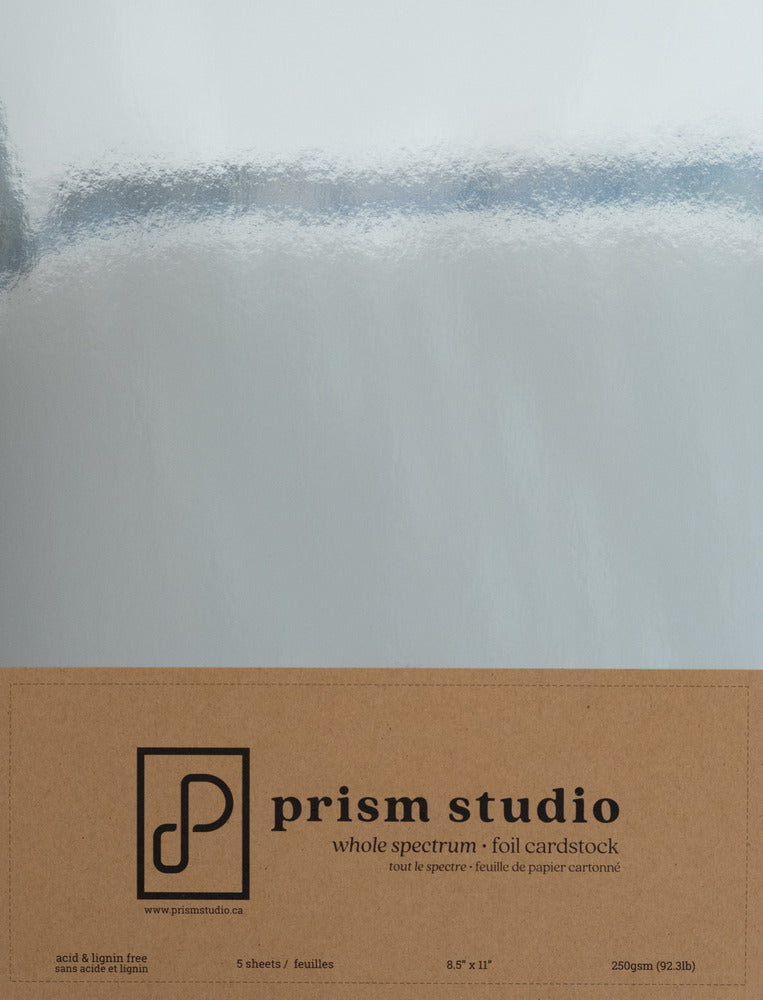 Prism Studio, Whole Spectrum Foil Cardstock, Pack 8.5x11 - Chrome