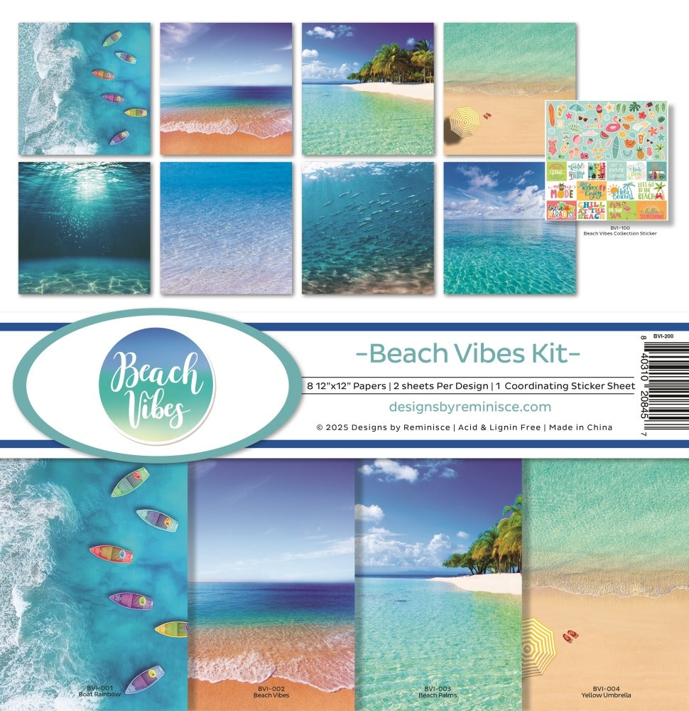 Reminisce,12X12 Collection Kit, Beach Vibes