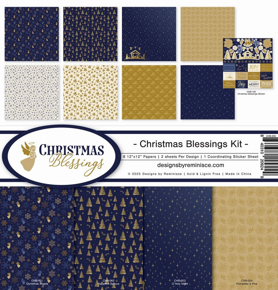Reminisce, 12X12 Collection Kit, Christmas Blessings