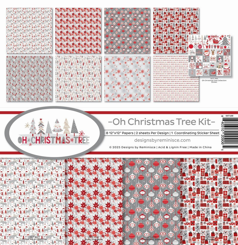 Reminisce, 12X12 Collection Kit, Oh Christmas Tree