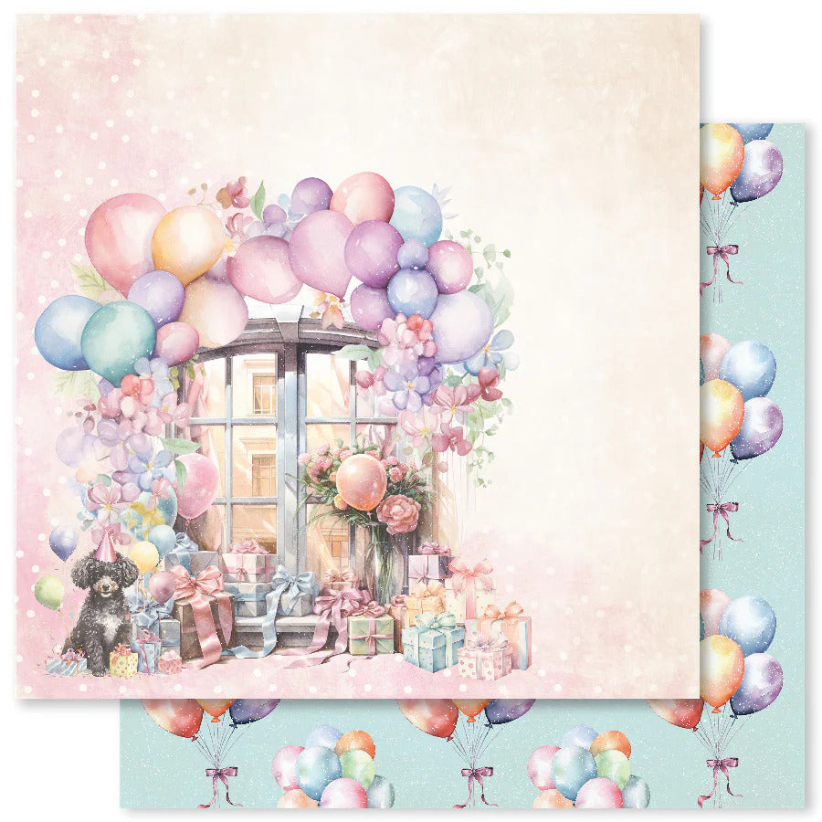 Paper Rose, 12X12 Paper, Birthday Fun Basics C