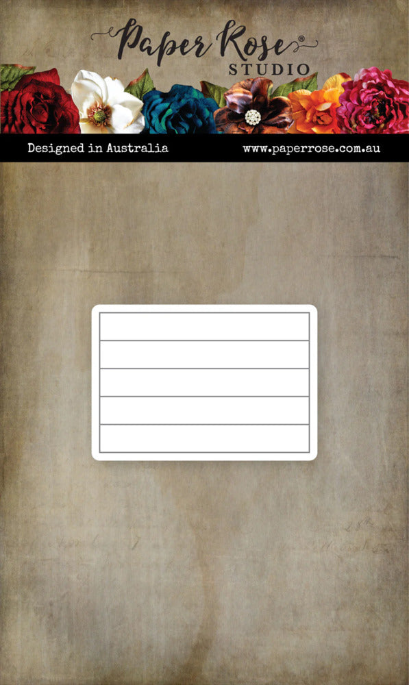 Paper Rose, Metal Die, Short Sentiment Strip