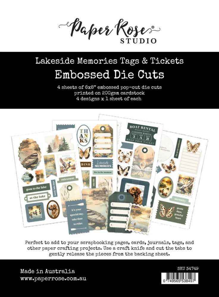 Paper Rose, Embossed Die Cuts, Lakeside Memories