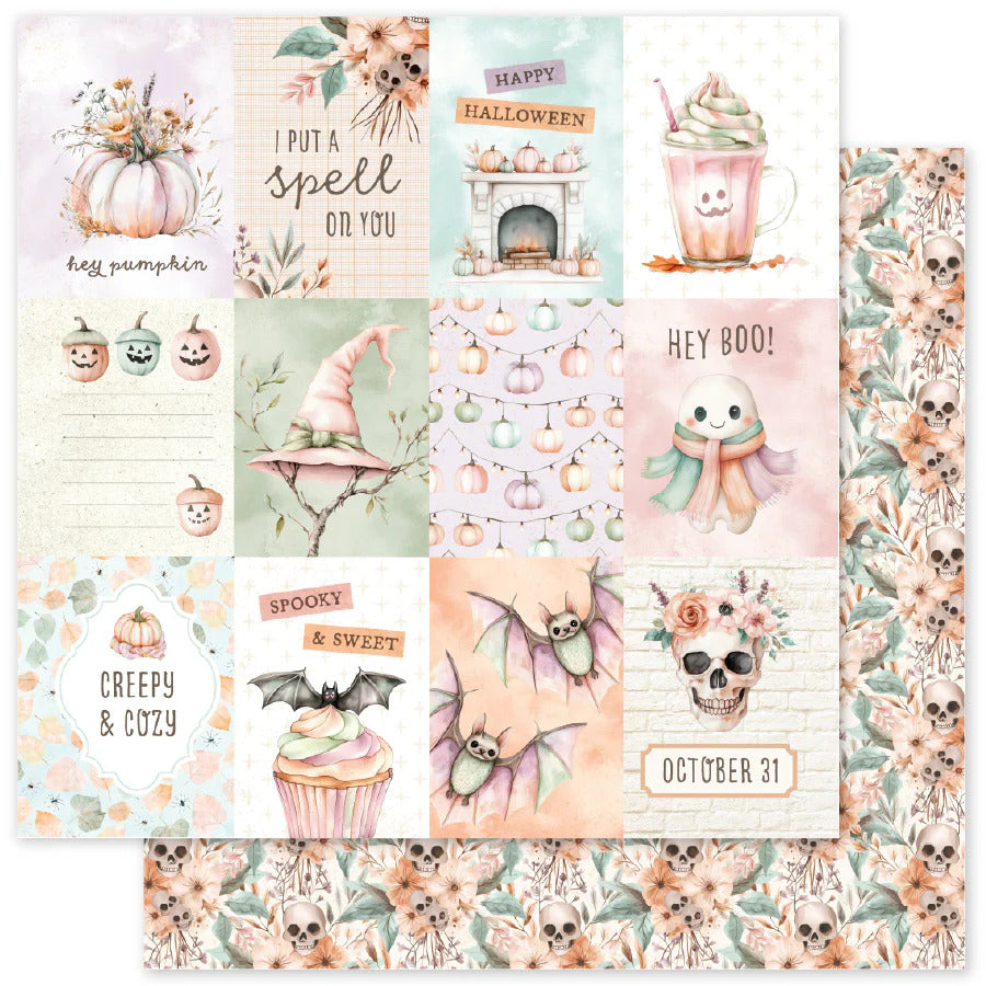 Paper Rose, 12X12 Patterned Paper, Sweet & Spooky A