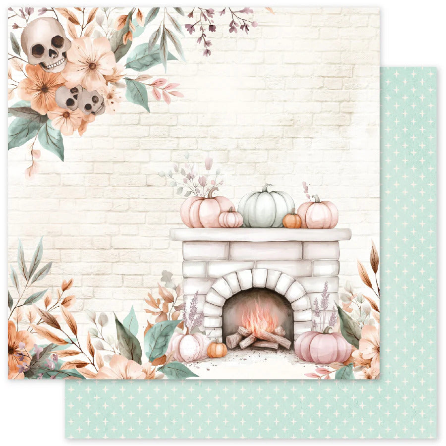 Paper Rose, 12X12 Patterned Paper, Sweet & Spooky B