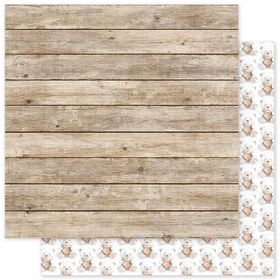 Paper Rose, 12X12 Patterned Paper, Heart & Home Memories Patterns B