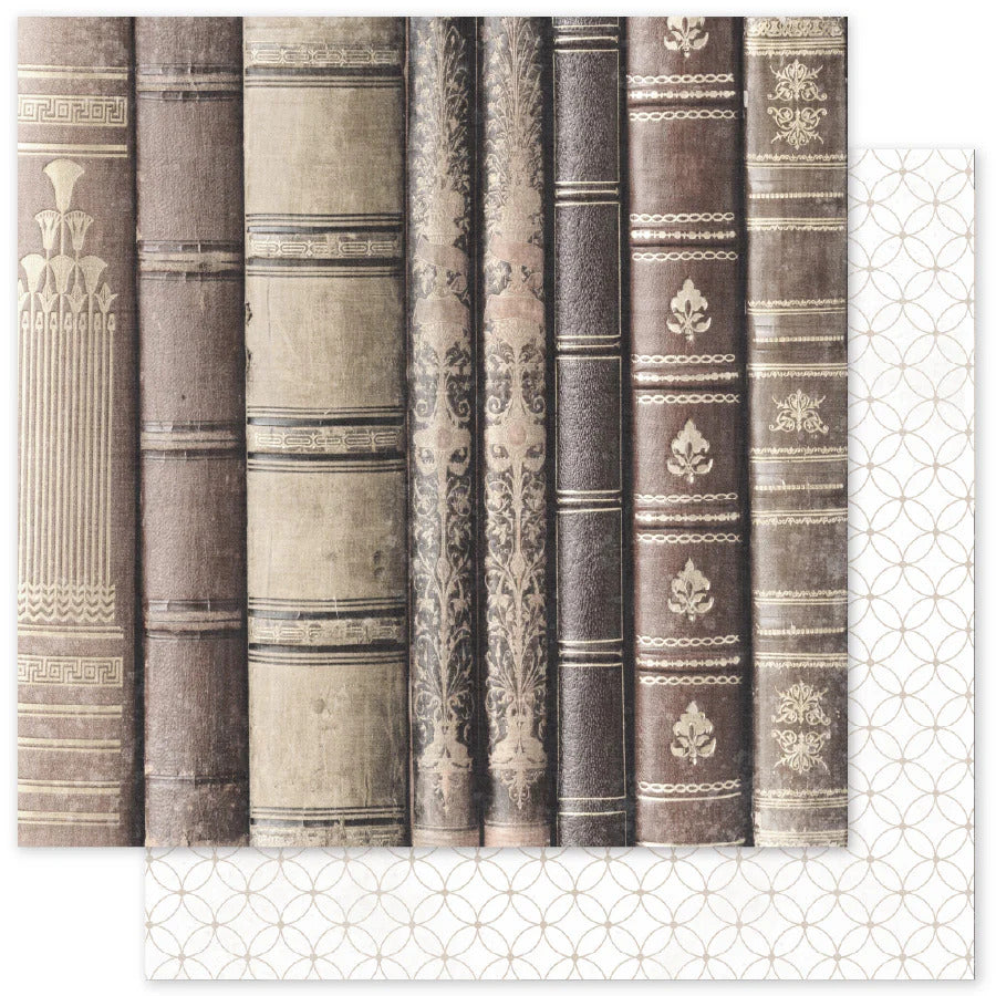 Paper Rose, 12X12 Patterned Paper, Ink & Ivory Basics E