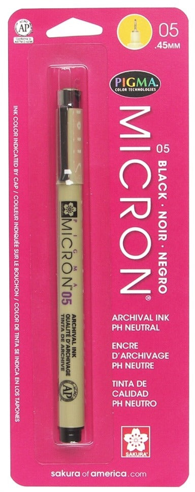 Sakura, Pigma Micron 05 Pen, .45 mm black