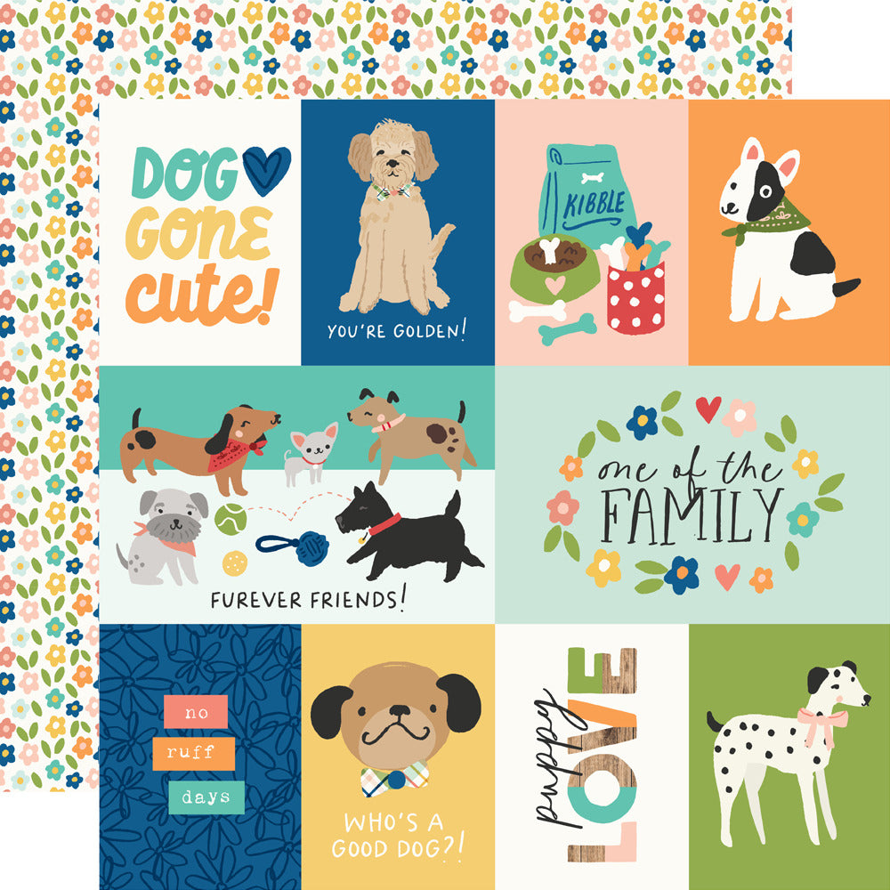 Simple Stories,12X12 Patterned Paper, Fur Baby Dog - Elements 2