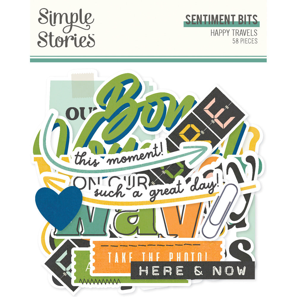 Simple Stories, Sentiment Bits & Pieces, Happy Travels