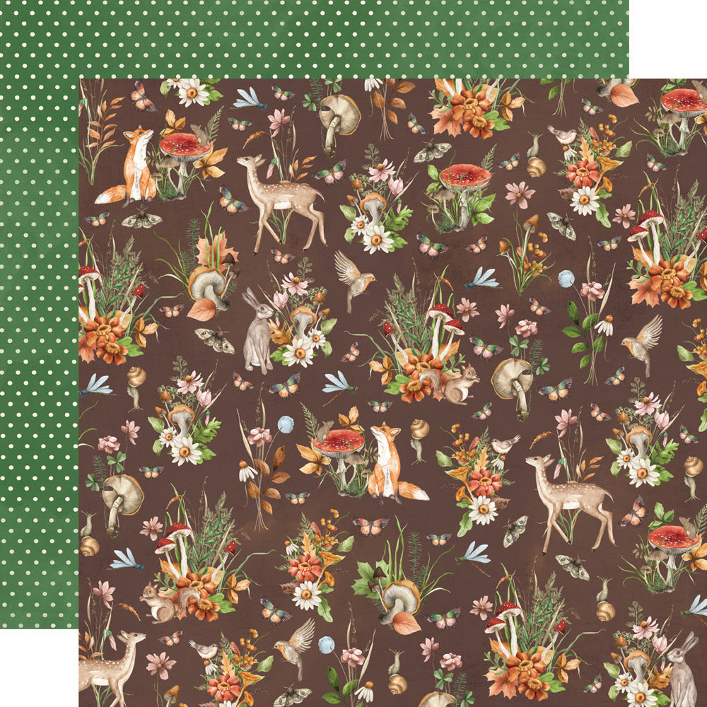 Simple Stories, 12X12 Patterned Paper, Simple Vintage Woodlands - Hello Nature