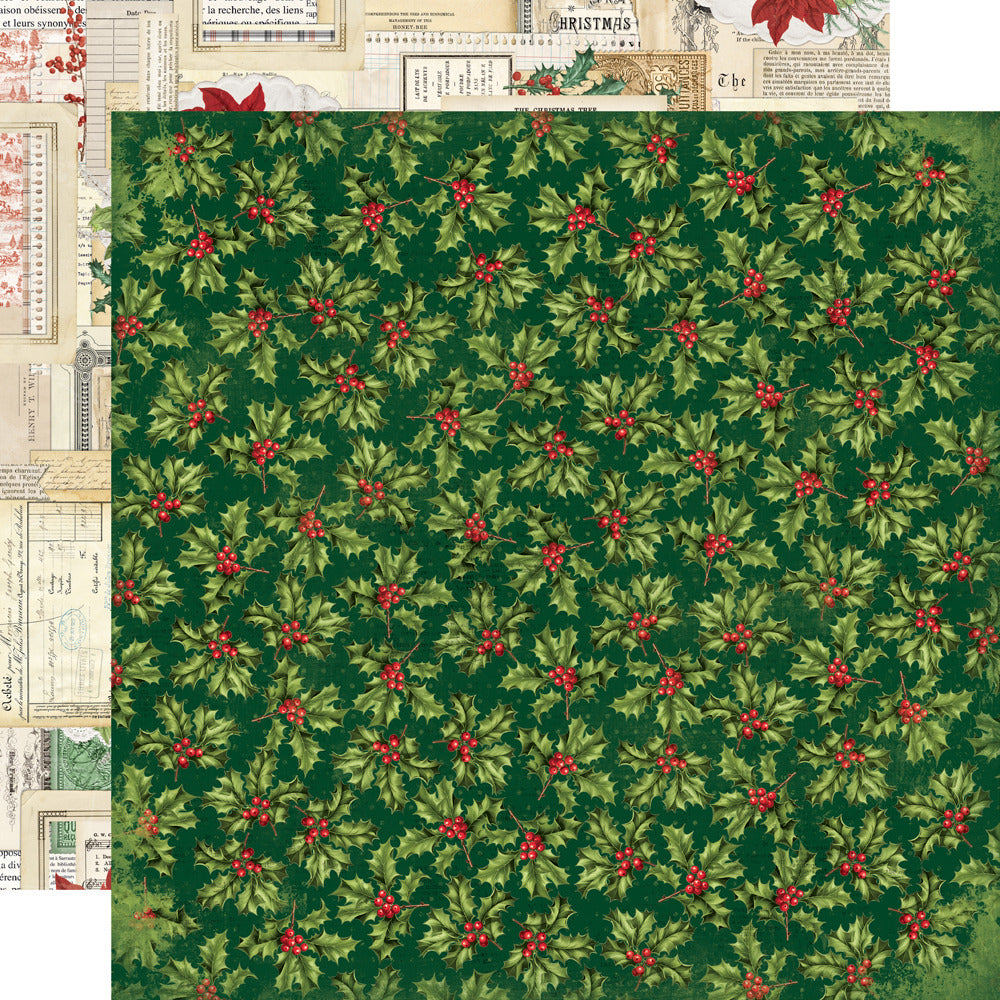 Simple Stories, 12X12 Patterned Paper, Simple Vintage Believe - Holiday Traditions