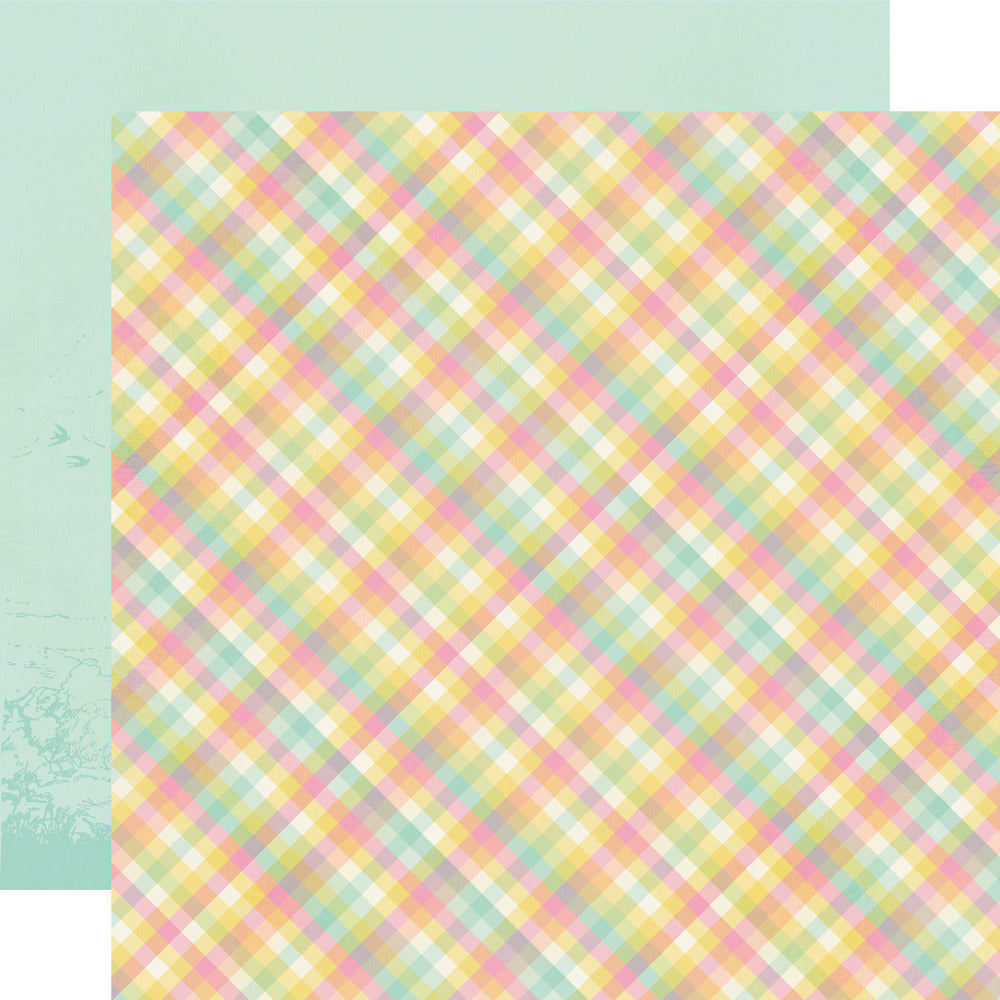 Simple Stories, 12X12 Patterned Paper, Say Cheese Classic Pooh Baby - Special Delivery