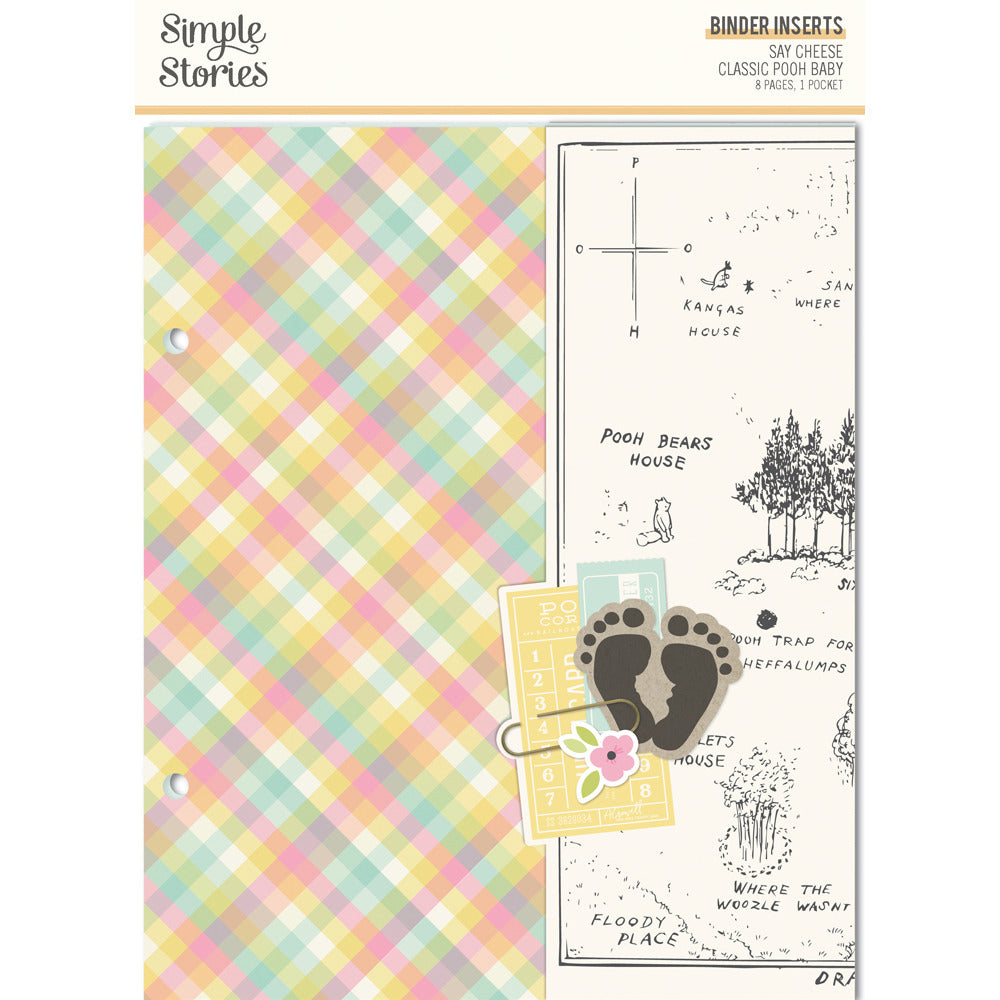 Simple Stories, 6X8 Binder Inserts, Say Cheese Classic Pooh Baby