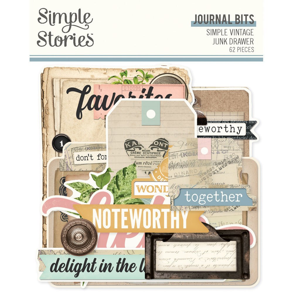 Simple Stories, Journal Bits & Pieces, Simple Vintage Junk Drawer