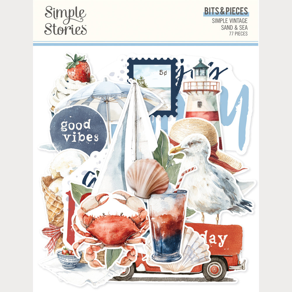 Simple Stories, Bits & Pieces, Simple Vintage Sand & Sea