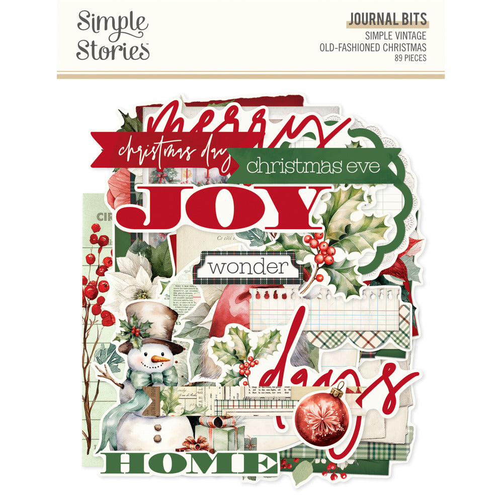 Simple Stories, Journal Bits & Pieces, Simple Vintage Old-Fashioned Christmas