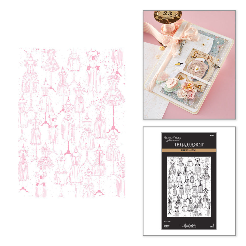 Spellbinders, Press + Foil Plate, Vintage Atelier Pre-order
