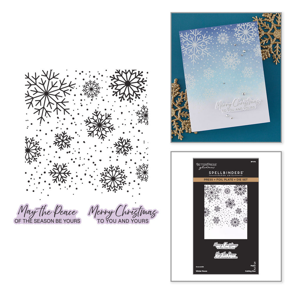 Spellbinders, Winter Peace Press & Foil & Die Set