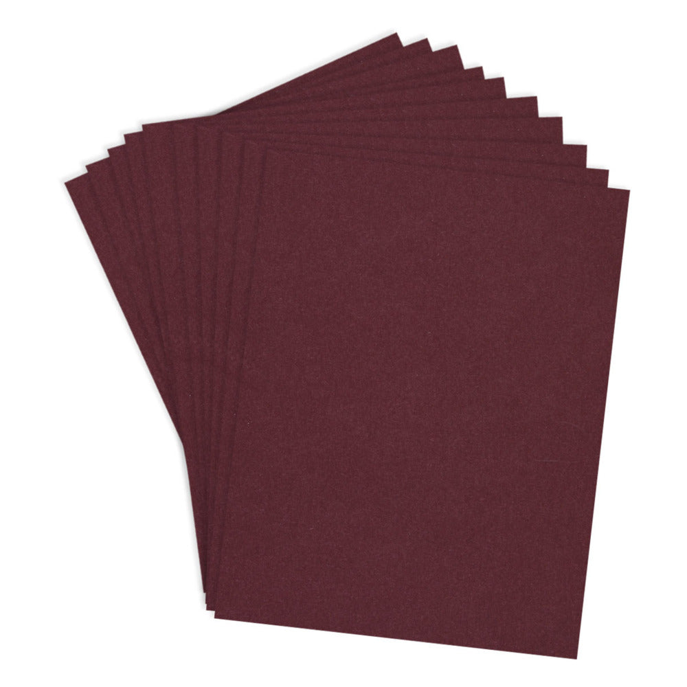 Spellbinders, ColorWheel Cardstock, Merlot , 8.5x11, Pkg of 10 sheets