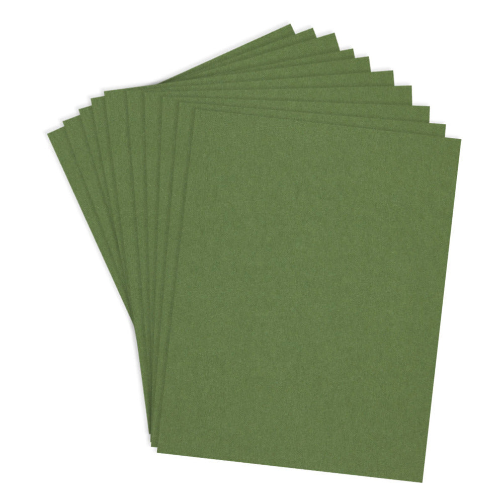 Spellbinders, ColorWheel Cardstock, Fern, 8.5x11, Pkg of 10 sheets