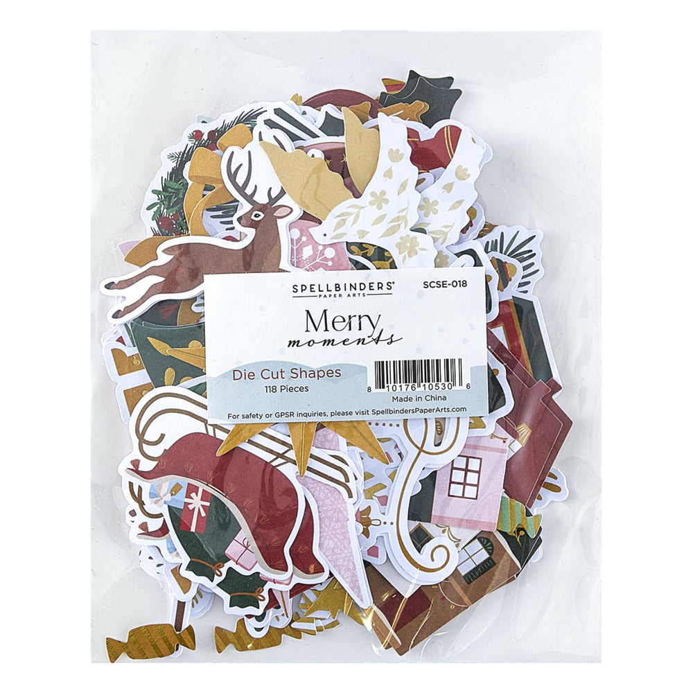 Spellbinders; Merry Moments, Die Cut Shapes