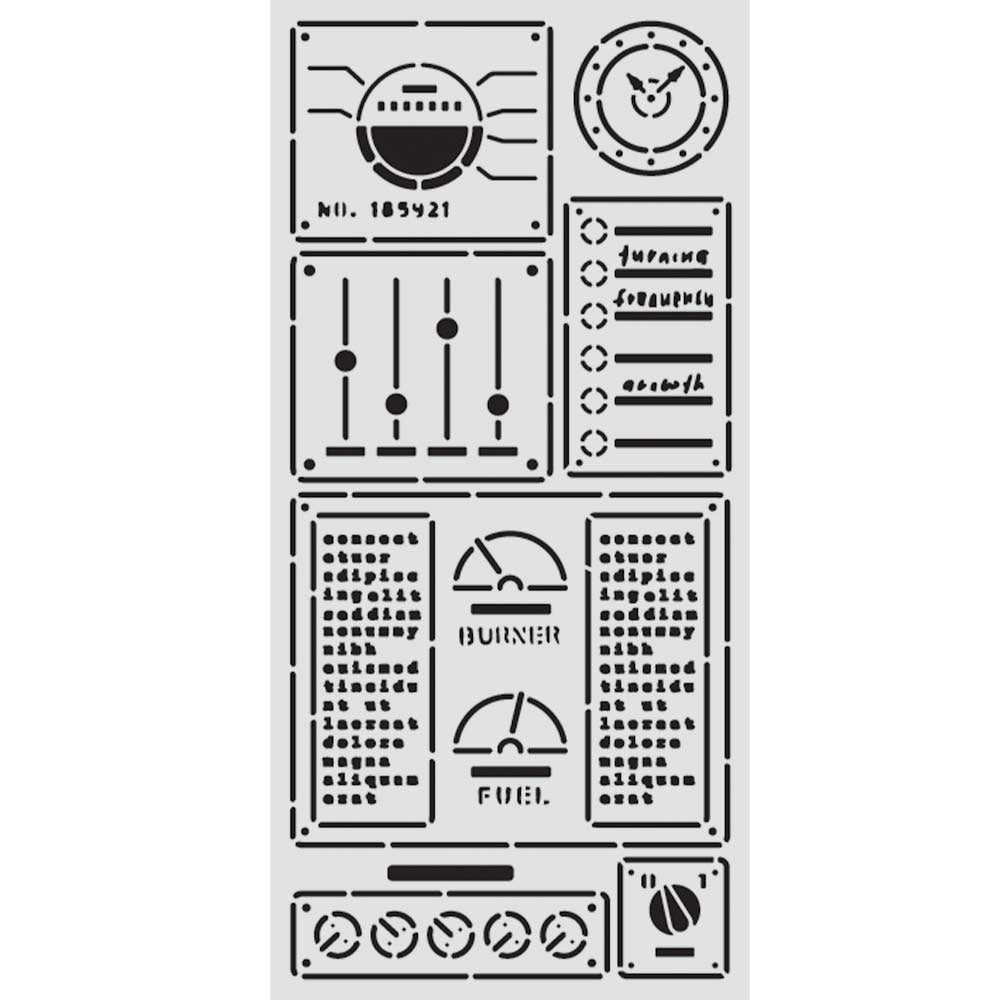 Stamperia, Thick Stencil, A New Beginning - Control Panel Pre-order