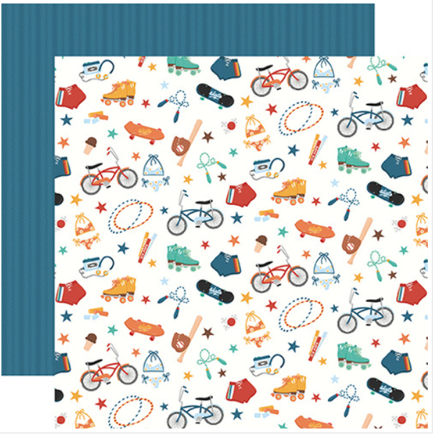 Echo Park, 12X12 Patterned Paper, Summer Break - Summer Break Activities