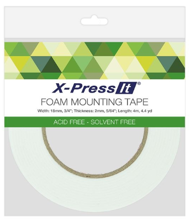 X-Press It, High Tack Foam Mounting Tape 3/4"