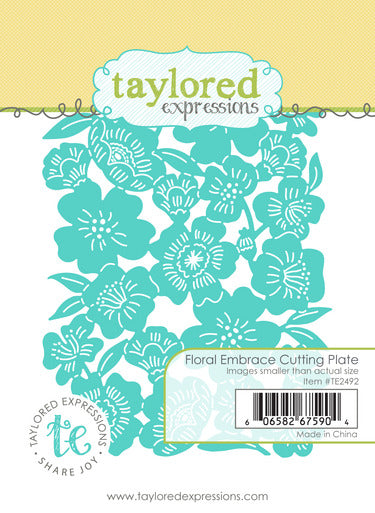 Taylored Expressions, Die, Floral Embrace Cutting Plate Pre-Paper